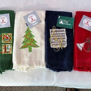 Kmart Vintage Trim A Home Holiday Bath Towels (4-Set)
